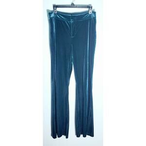 Loft Womens Green Velour Pants Size Large Holidays New Years Eve Preppy Scandi